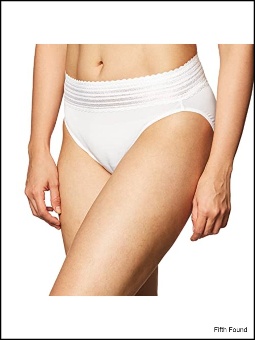 No Pinching Dig-Free Comfort Waist Lace Microfiber Hi-Cut Briefs